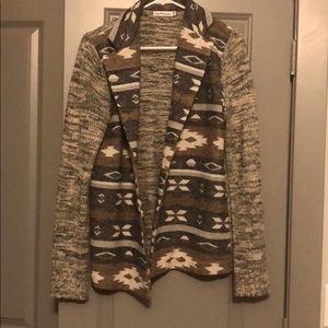 Aztec sweater blazer